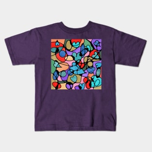 NEUROGRAPHIC HEARTS WATERCOLORS Kids T-Shirt